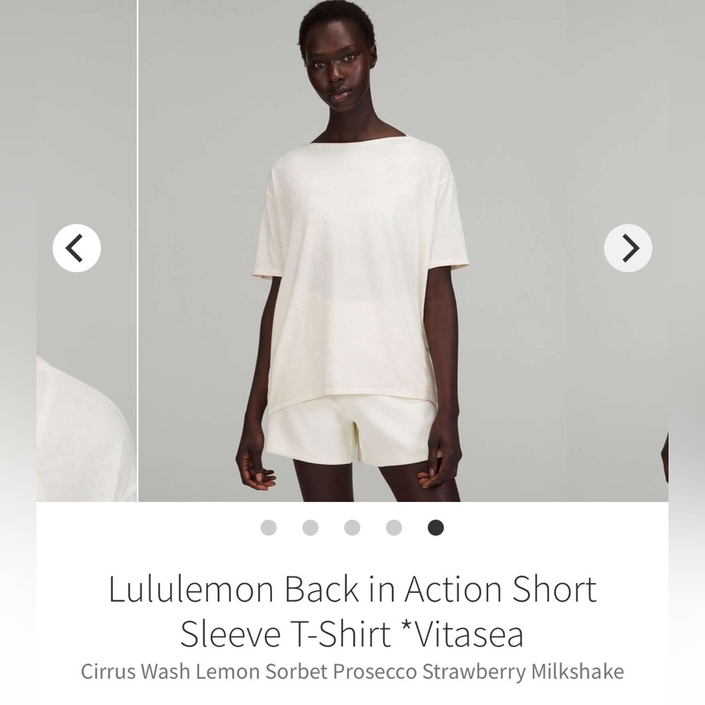 EUC Lululemon Back in Action boatneck short sleeve t shirt